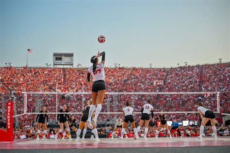 nebraska volleyball match|nebraska volleyball today.